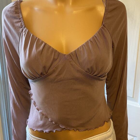 KIRIOUS Tops - KIRIOUS Cropped Top Women S Babydoll Bodice Sweetheart Classic Fitted Feminine